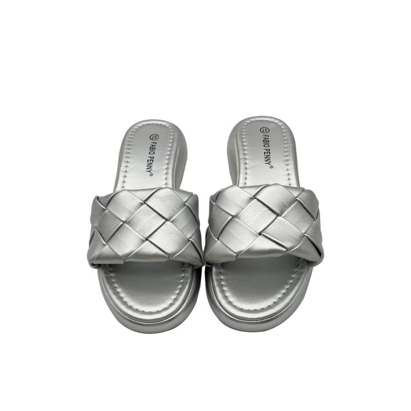 For African Mom Fashion Fashion Fashion Solid Color Woven Upper Slippers With Open Toe Slippers - Image 4