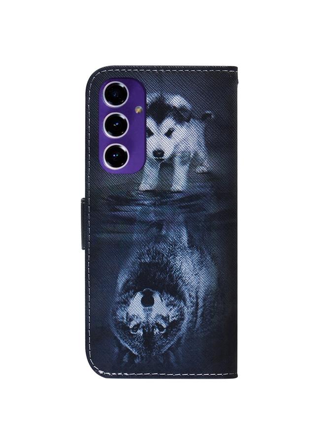 اس-توب جراب لهاتف Samsung Galaxy S24 FE 5G، جراب هاتف جلدي قابل للطي برسومات ملونة - Image 3