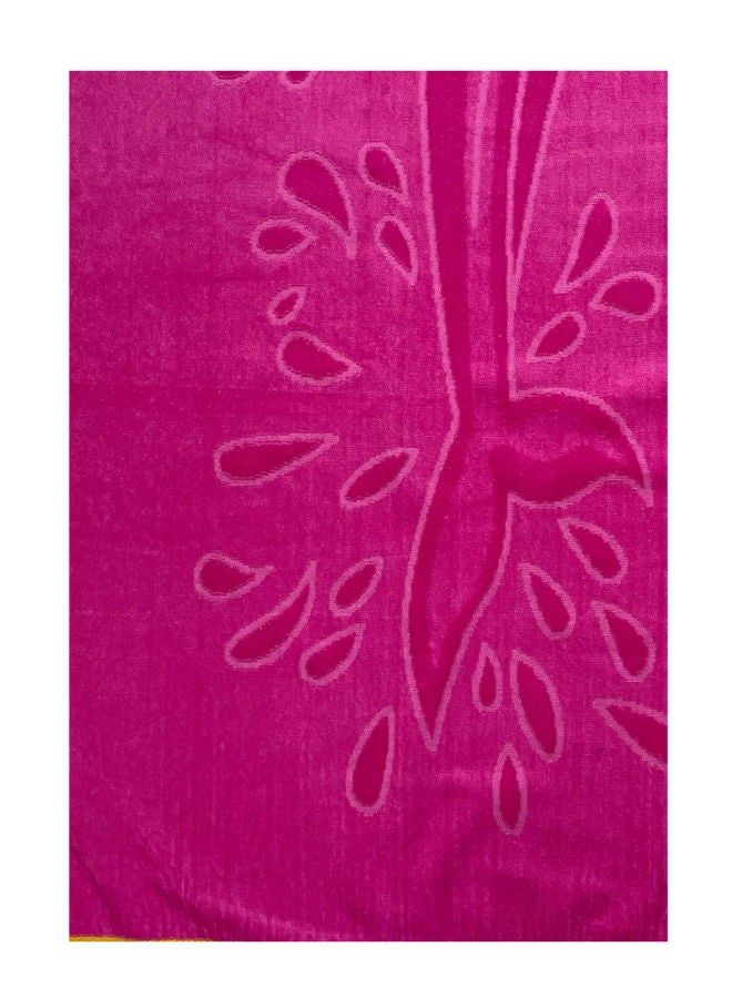 توالا منشفة شاطئ توالا، دولفين وردي، قطن 100%، 90×170 سم - Image 2