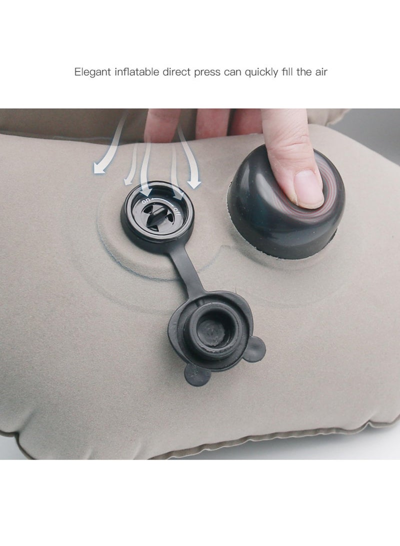 SOLARAE Inflatable Travel Pillow, Neck Support Inflatable Pillow, Comfortably Inflatable Sleeping Pillow for Office, Airplane, Car, Train, Bus for Relieve Neck and Lumbar Pain - Image 3