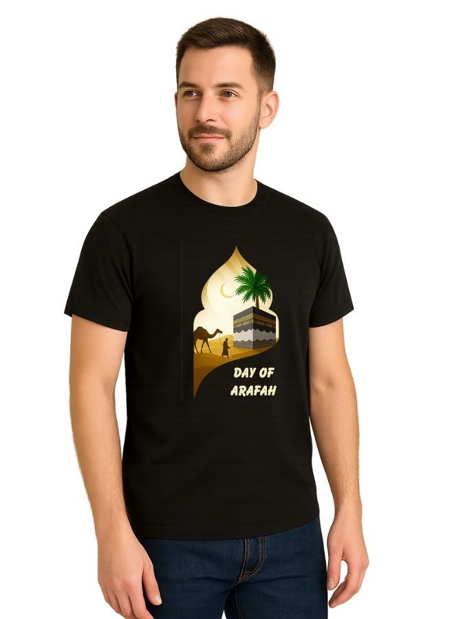 PRINTSHOP4ME Arafah Day Special Men’s Cotton T-Shirt–Premium Quality Round Neck Short Sleeve Islamic T-Shirt For Men | Soft Breathable Fabric | Comfortable Daily Wear  - Image 2
