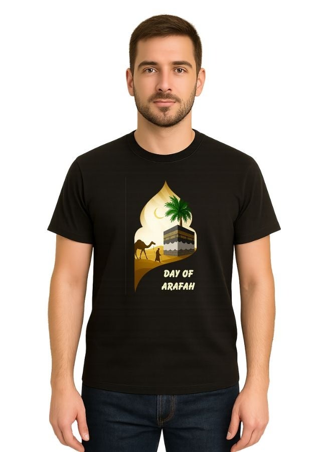 PRINTSHOP4ME Arafah Day Special Men’s Cotton T-Shirt–Premium Quality Round Neck Short Sleeve Islamic T-Shirt For Men | Soft Breathable Fabric | Comfortable Daily Wear  - Image 1