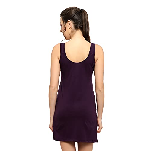 BLAZON Women's Cotton Hosiery Selfie Midi Slip (11010_BLZ_BLUEVIOLET_01_S_Blueviolet_Small) - Image 4