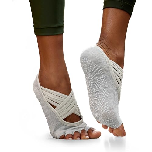 Gaiam Grippy Yoga Socks with NonSlip Grip for Women Barre Pilates Hot Yoga at Home for Added Balance and Stability Single Pair 2Pack 3Pack - Image 1