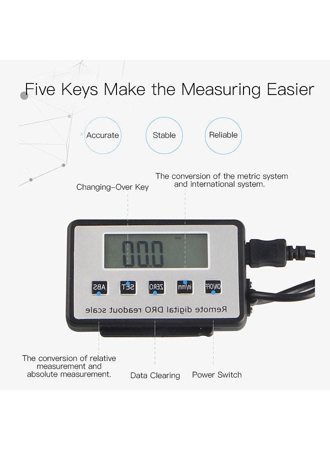 Multifunctional Digital Linear Scale with Remote Display Digital Readout Linear Scale External Display Linear Ruler