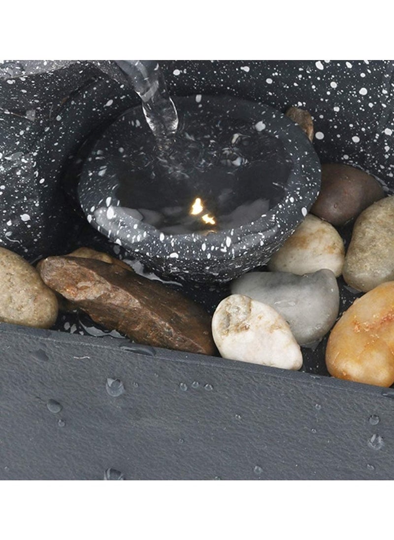 Tabletop Fountain Creative Small Water Fountain Decor Zen Meditation Fountain Tabletop Water Fountain for Office, Desk  - Image 2