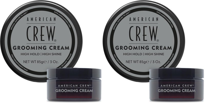 AMERICAN CREW Men's Grooming Cream, Like Hair Gel with High Hold & High Shine, 3 oz (Pack of 2) - Image 1