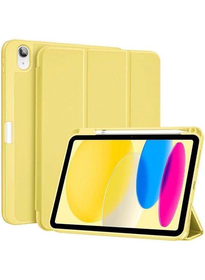 YJS Pro Case Hybrid Case for iPad 11" (A16) 11th Gen 2025 | 10.9" 10th Gen 2022 – Pencil Holder, Soft TPU Back, Touch ID Support, Auto Wake/Sleep - Image 1