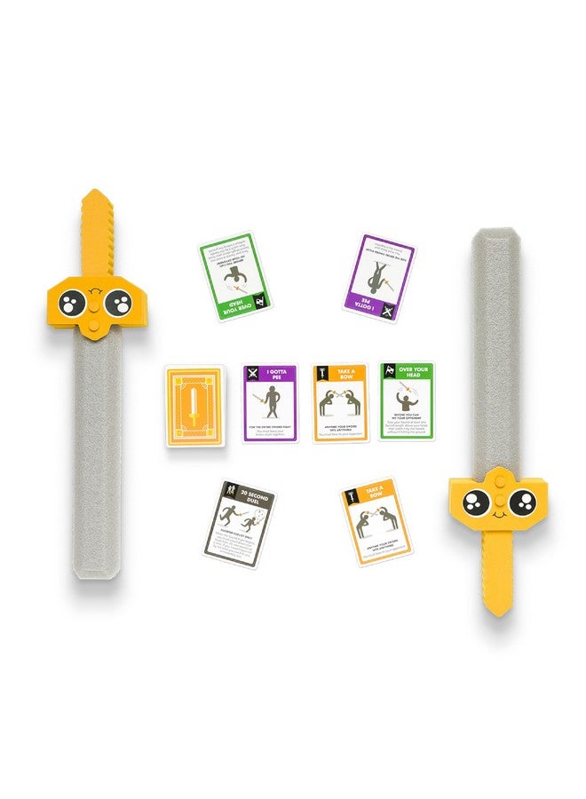 Exploding Kittens LLC Let’s Hit Each Other with Fake Swords by Exploding Kittens - 3-6 Players - Ages 7+ - 15 Minutes to Play - A Sword Fighting Card Game - Party Game for Kids & Family Night  - Image 3