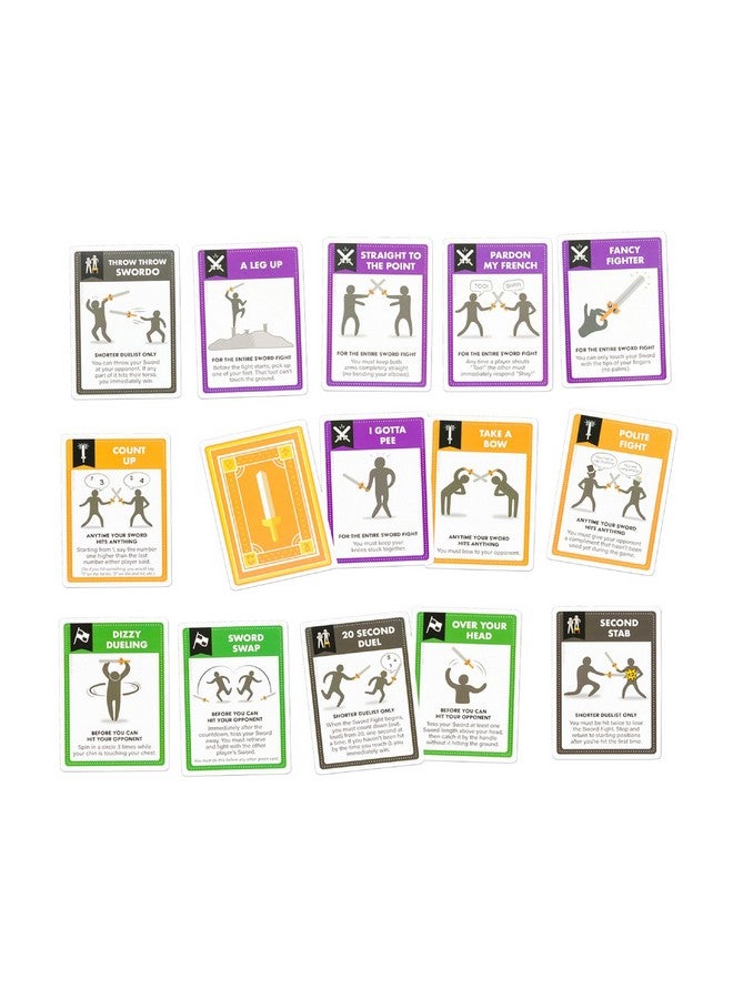 Exploding Kittens LLC Let’s Hit Each Other with Fake Swords by Exploding Kittens - 3-6 Players - Ages 7+ - 15 Minutes to Play - A Sword Fighting Card Game - Party Game for Kids & Family Night  - Image 4