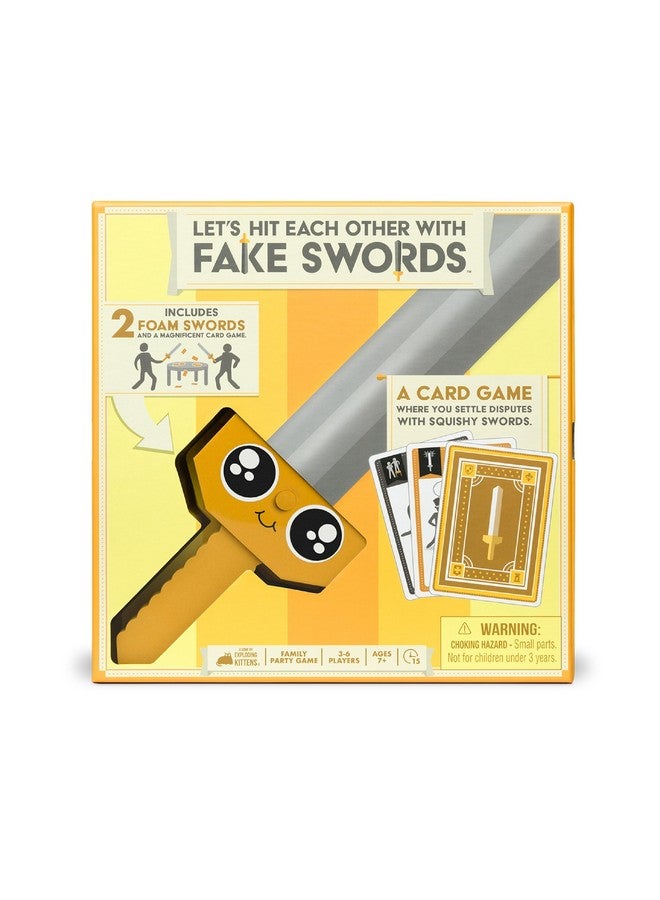 Exploding Kittens LLC Let’s Hit Each Other with Fake Swords by Exploding Kittens - 3-6 Players - Ages 7+ - 15 Minutes to Play - A Sword Fighting Card Game - Party Game for Kids & Family Night  - Image 5