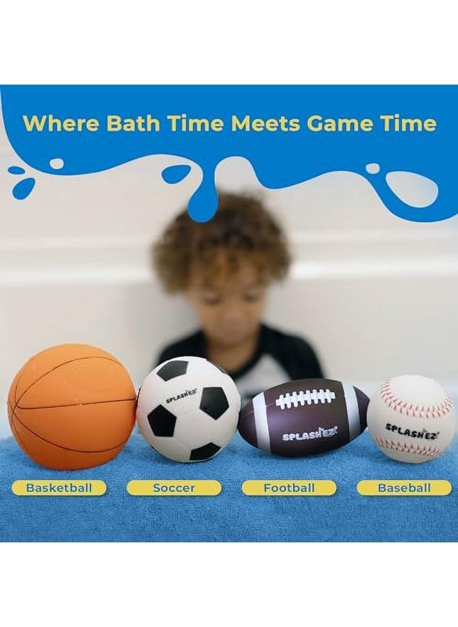 SplashEZ - Mold Free Bath Toys For Babies & Toddlers, No Hole Bath Toys, Non Squirting Bath Toys No Mold For Tub, Beach, Pool, Bpa-Free, Safe, Fun Infant Baby Bath Toys No Holes 0 1-3 6 12 18 Months - Image 1