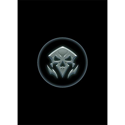 Fantasy North - Elements I - 100 Textured Matte TCG Card Sleeves - Fits Magic MTG Commander Pokemon and Other Card Games - Playing Card Sleeves (Death) - Image 1