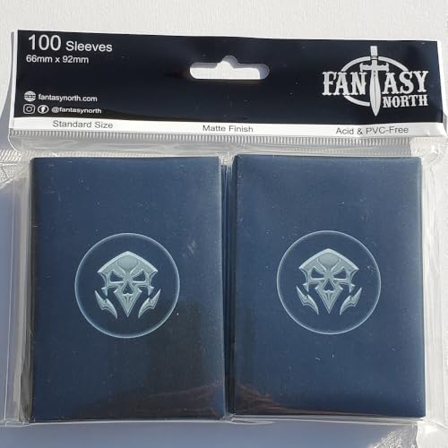 Fantasy North - Elements I - 100 Textured Matte TCG Card Sleeves - Fits Magic MTG Commander Pokemon and Other Card Games - Playing Card Sleeves (Death) - Image 4