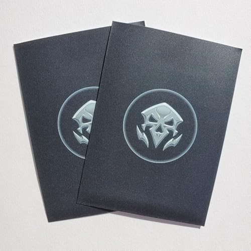 Fantasy North - Elements I - 100 Textured Matte TCG Card Sleeves - Fits Magic MTG Commander Pokemon and Other Card Games - Playing Card Sleeves (Death) - Image 2