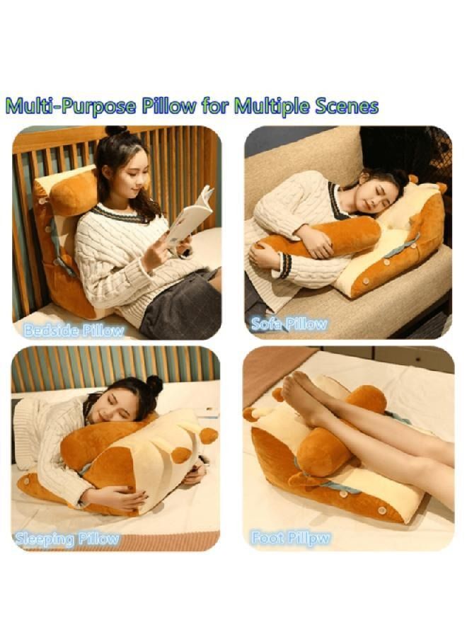 Cute Toast Shape Reading Pillow Comfort Back and Neck Support for Pregnancy Maternity or Kids - Image 3