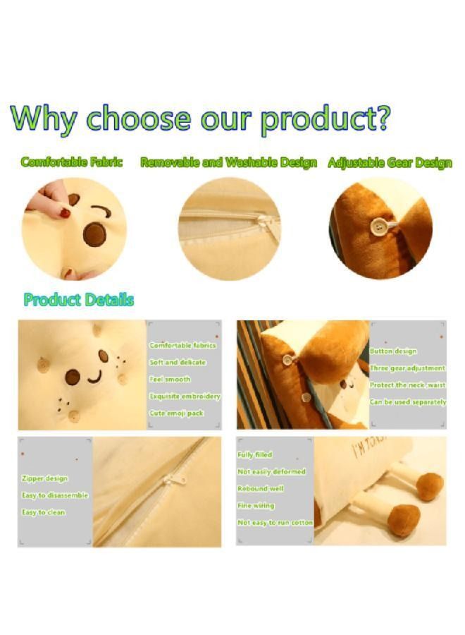 Cute Toast Shape Reading Pillow Comfort Back and Neck Support for Pregnancy Maternity or Kids - Image 5