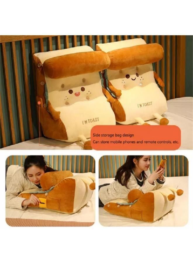 Cute Toast Shape Reading Pillow Comfort Back and Neck Support for Pregnancy Maternity or Kids - Image 4