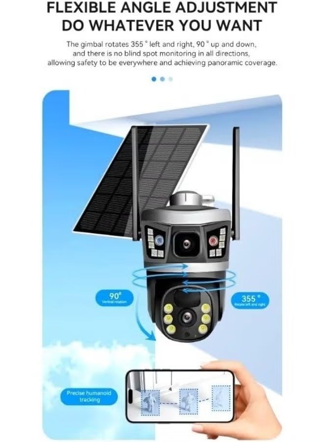 ELTRAZONE 4G Solar Powered Security Camera Outdoor, Wireless SIM Card Camera with Night Vision, Motion Detection, Two-Way Audio, IP66 Weather Resistant, Battery Backup, Remote Monitoring - Image 2