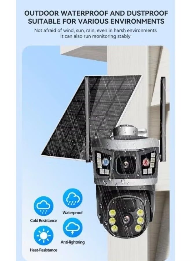 ELTRAZONE 4G Solar Powered Security Camera Outdoor, Wireless SIM Card Camera with Night Vision, Motion Detection, Two-Way Audio, IP66 Weather Resistant, Battery Backup, Remote Monitoring - Image 4