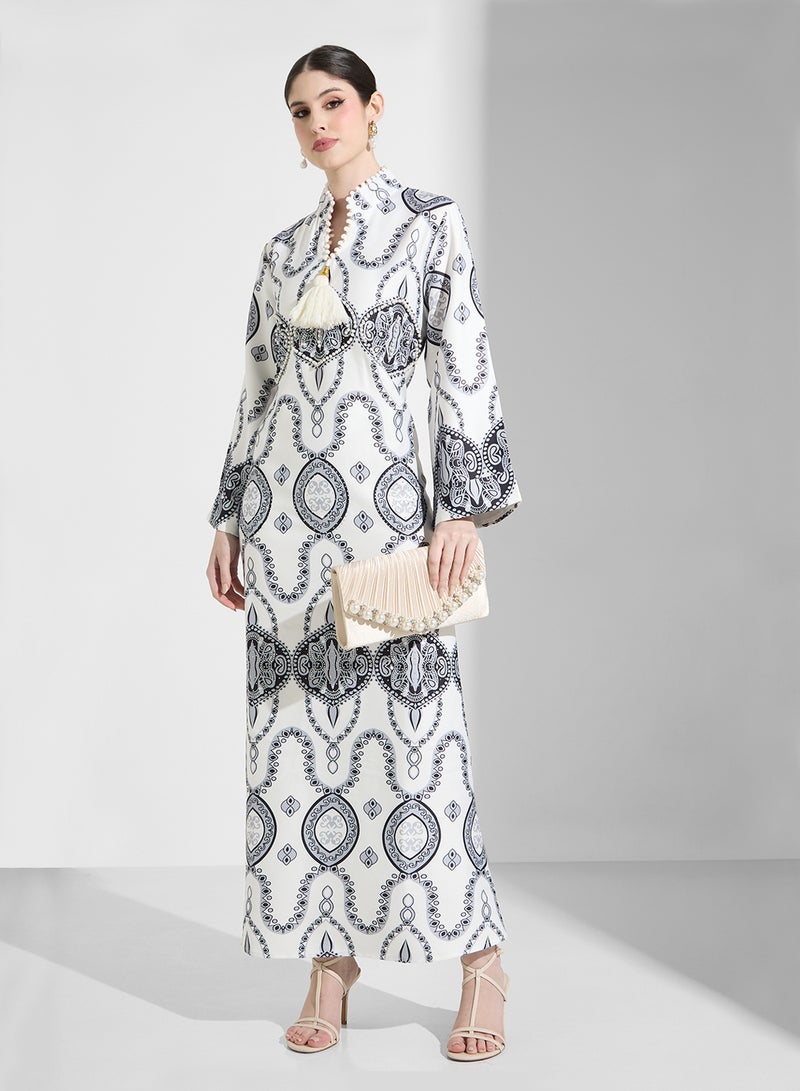 Khizana Embroidered Jalabiya - Image 4