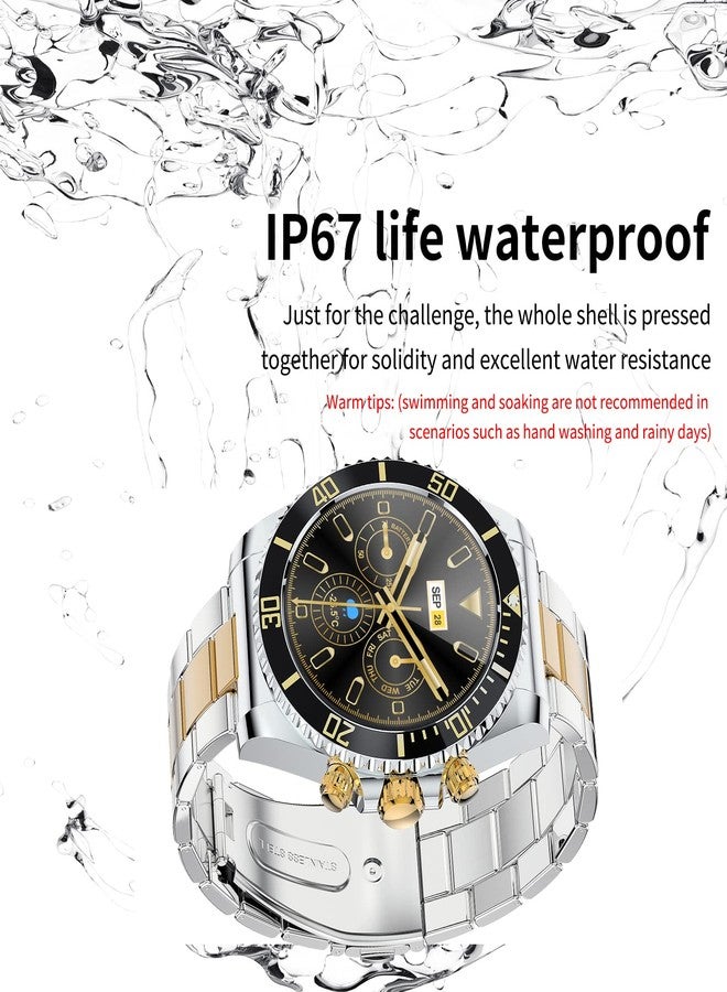 findtime Smart Watch for Android Phones Answer Make Calls SMS Reminder Smartwatch Compatible iPhone Bluetooth Stainless Steel Fitness Watch Men Smart Watches for Men Reloj Inteligente - Image 5