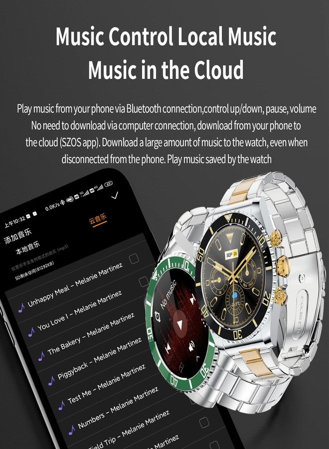 findtime Smart Watch for Android Phones Answer Make Calls SMS Reminder Smartwatch Compatible iPhone Bluetooth Stainless Steel Fitness Watch Men Smart Watches for Men Reloj Inteligente - Image 4