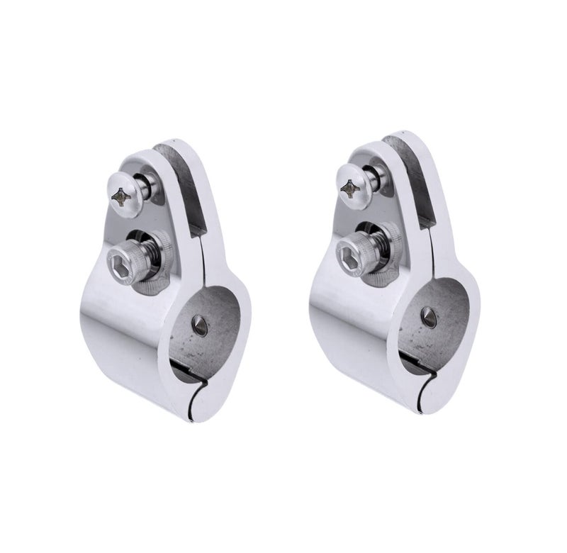 Mxeol Bimini Rail Mount 7/8 Inch Bimini Top Rail Clamp Stainless Steel Pair - Image 5