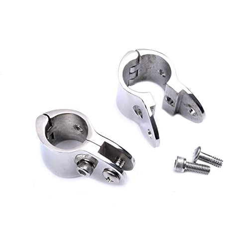 Mxeol Bimini Rail Mount 7/8 Inch Bimini Top Rail Clamp Stainless Steel Pair - Image 2