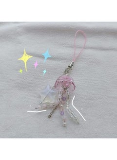 Hand-made Beads Homemade Simple Ins Style Mobile Phone Chain Cute Goo Ben Camera Bag Pendant-Specifications: Travel Jellyfish Mobile Phone Chain