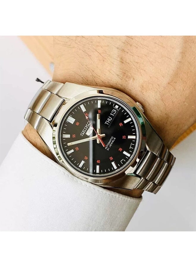 Seiko Mens Automatic Watch, Analog Display And Stainless Steel Strap SNK617K1 - Image 4