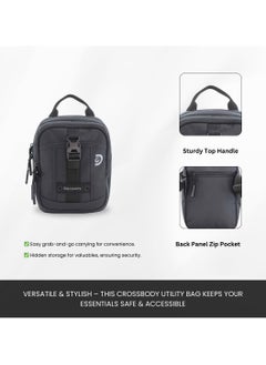 Discovery Discovery SHIELD RPET Polyester Tablet Utility Bag Black, Compact Travel Bag for Men and Women, Shoulder Bag, Portable Organizer, Sustainable Material and Eco Friendly  - Image 3