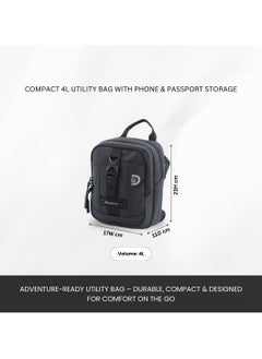 Discovery Discovery SHIELD RPET Polyester Tablet Utility Bag Black, Compact Travel Bag for Men and Women, Shoulder Bag, Portable Organizer, Sustainable Material and Eco Friendly  - Image 5