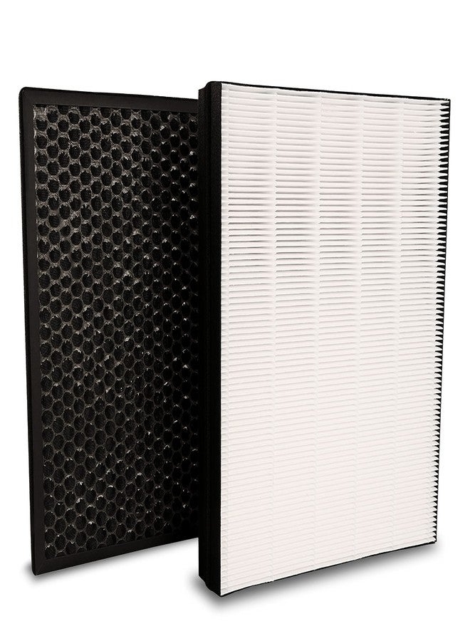 TROO® Air Purifier Filter Set (True HEPA Filter FY-2422 + Active Carbon Filter FY-2420) Compatible with Phillips Air Purifier Series 2000, Models: AC-2887, AC-2882, AC-2892. - Image 1