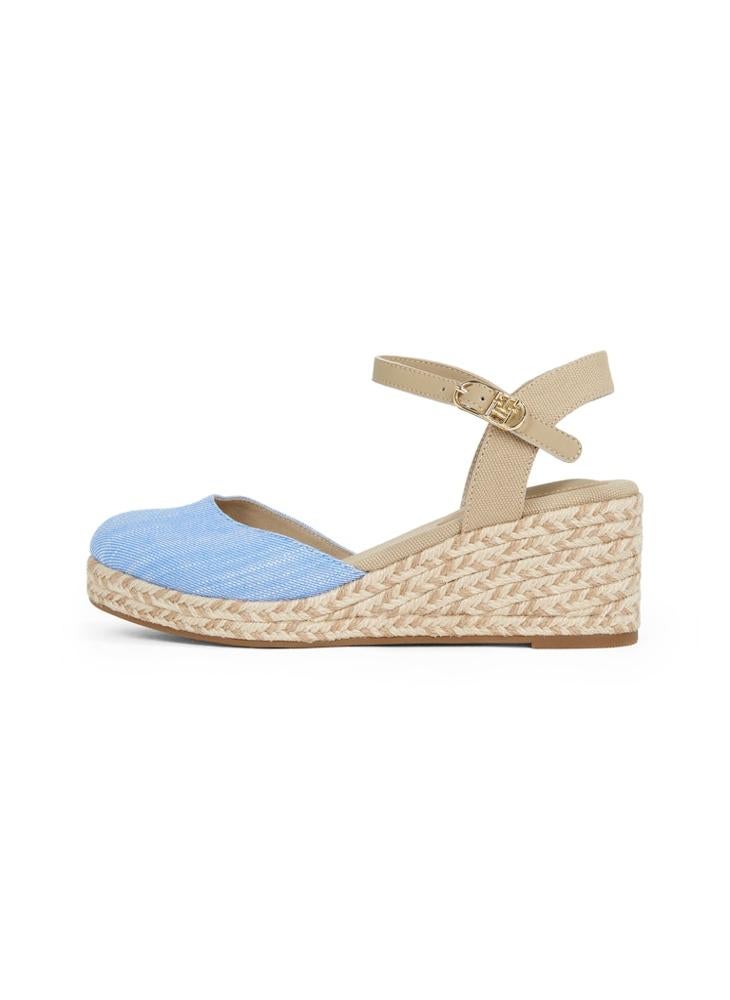 TOMMY HILFIGER CHAMBRAY MID WEDGE ESPADRILLES  - Image 2
