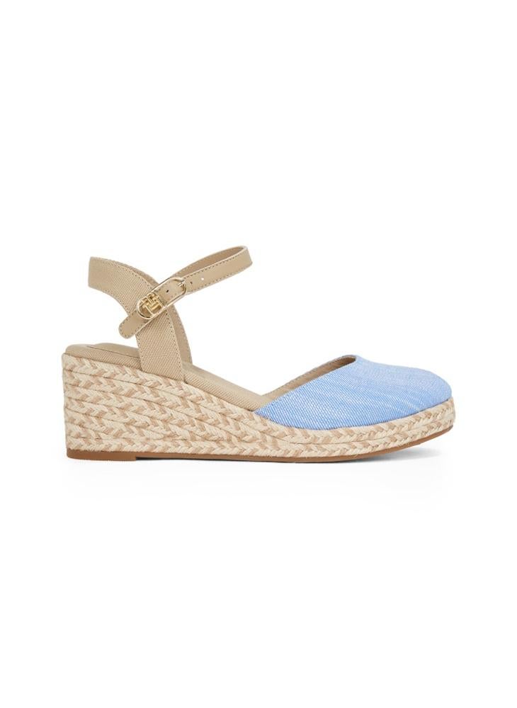 TOMMY HILFIGER CHAMBRAY MID WEDGE ESPADRILLES  - Image 1