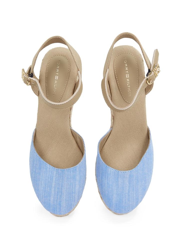 TOMMY HILFIGER CHAMBRAY MID WEDGE ESPADRILLES  - Image 5