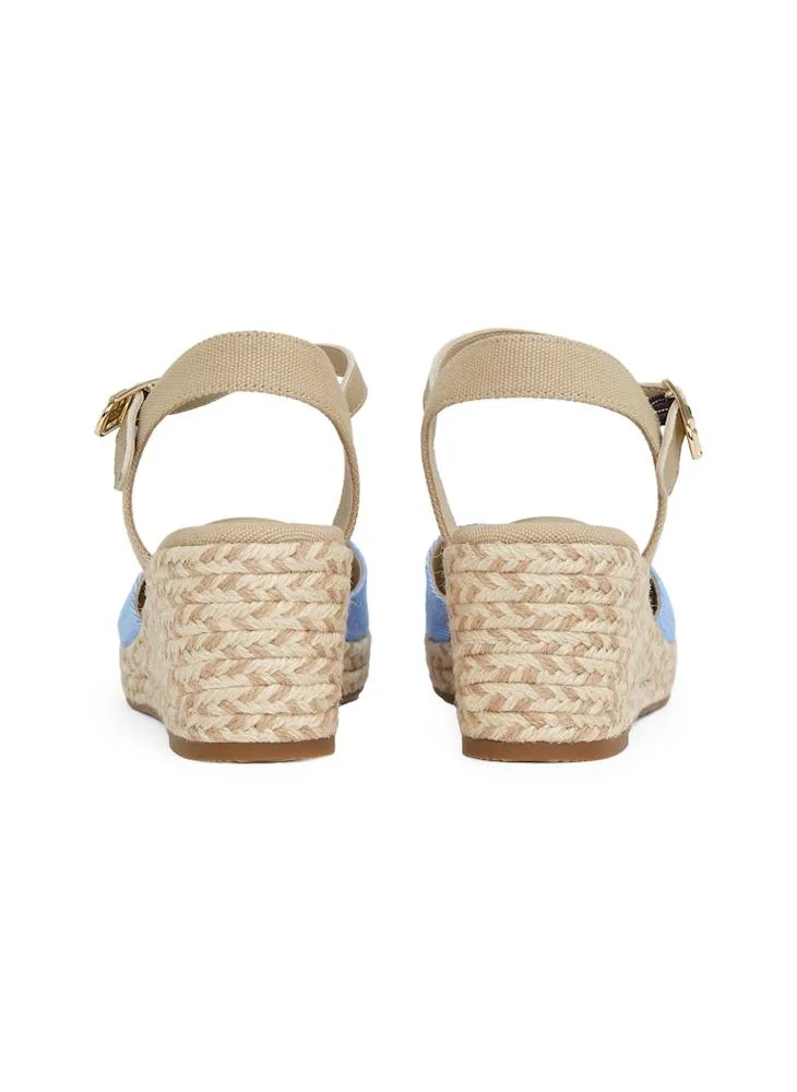 TOMMY HILFIGER CHAMBRAY MID WEDGE ESPADRILLES