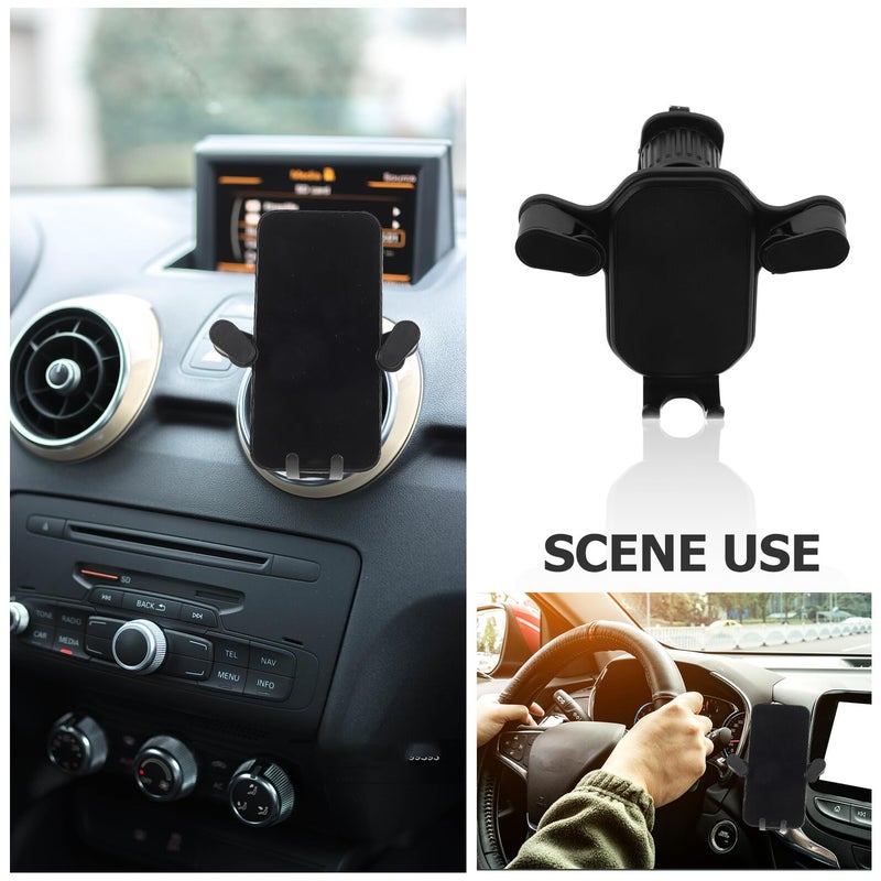 Universal Car Phone Holder Clip for Air Vent Mount Rotatable Smartphone Cradle with Stable Grip - Image 4