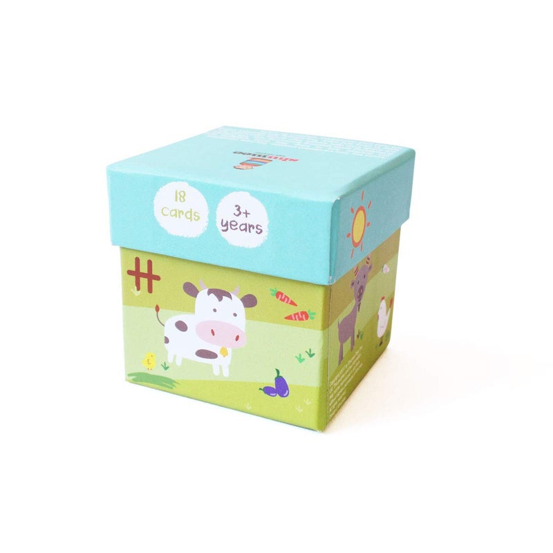Shumee Memory Card Game -Farm Animals Themed (3 Years+) | Multicolor | 18 Discs | Child Safe | Easy to Carry - Image 2
