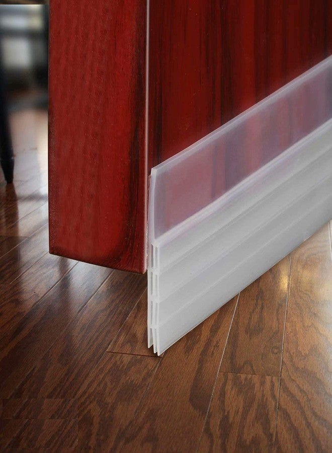 Grofilo Self Adhesive Door Bottom Sealing Strip Guard for Home Door Protector for Home from Dust, Insects, Waterproof, Soundproof Door Seal, Door Air Blocker 1 Meter-White - Image 1