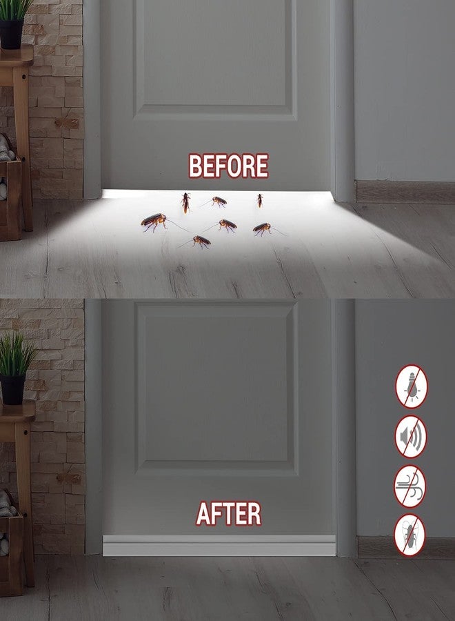 Grofilo Self Adhesive Door Bottom Sealing Strip Guard for Home Door Protector for Home from Dust, Insects, Waterproof, Soundproof Door Seal, Door Air Blocker 1 Meter-White - Image 5