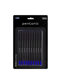 0.7 Mm Ball Pen Blister Pack | Black Body | Blue Ink | Set Of 10 Pens - pzsku/Z9A96E2CFD3FD57BBD03DZ/45/_/1735817654/72a98364-d629-4177-9867-e4c0089e7aa9