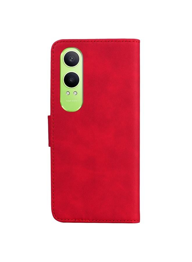 S-TOP Case For OPPO K12x Skin Feel Pure Color Flip Leather Phone Case - Image 3