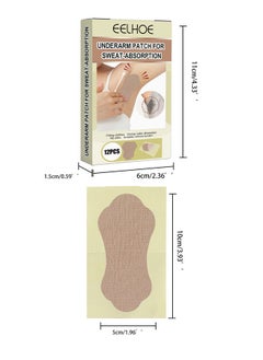 EELHOE 12 Pcs Underarm Sweat Pads, Sweat Pads for Women and Men Armpits, Disposable Invisible Armpit Sweat Pads for Absorbent Deodorant Prevention Sticker  - Image 2