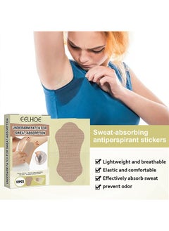 EELHOE 12 Pcs Underarm Sweat Pads, Sweat Pads for Women and Men Armpits, Disposable Invisible Armpit Sweat Pads for Absorbent Deodorant Prevention Sticker  - Image 4