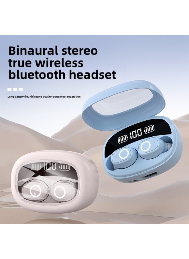 Generic - Specially DeSigned For S9 Bluetooth HeadSet With Large Battery WireleSS NoiSe Reduction And Long Battery Life E-SportS Game Tws Private Model-Color:Off-white - Image 1