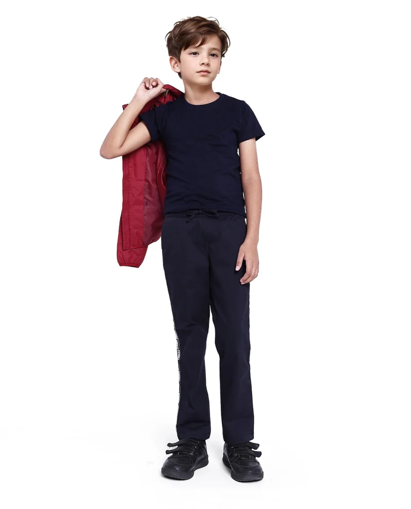 رير ونز Rare Ones Kids Novi Navy Cotton Solid Trouser