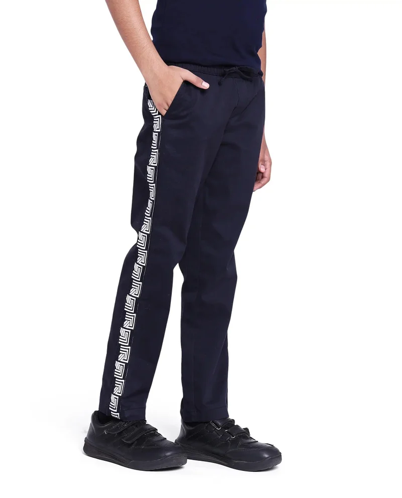 Rare Ones Rare Ones Kids Novi Navy Cotton Solid Trouser