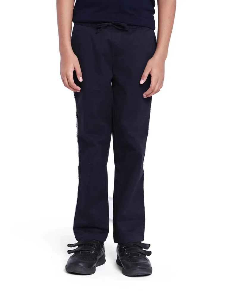 رير ونز Rare Ones Kids Novi Navy Cotton Solid Trouser